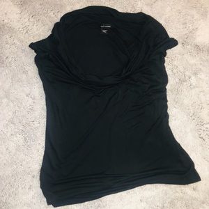 MODA Int’l • black cowl neck shirt